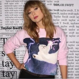 Official Taylor Swift Olivia Swift Reputation Era Cat Sweatshirt